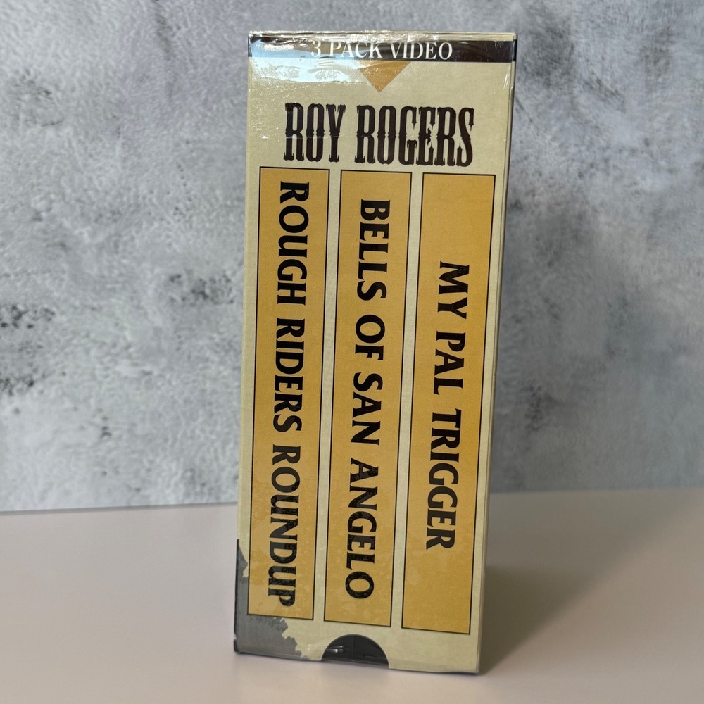 Roy Rogers 3pk Video VHS 1997 New Factory Sealed Trigger San Angelo Rough Riders - Picture 3 of 5